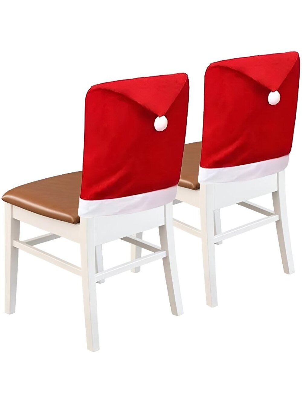 Christmas Chair Covers Hat Chair Back Covers for Xmas Holiday Chair Covers Set